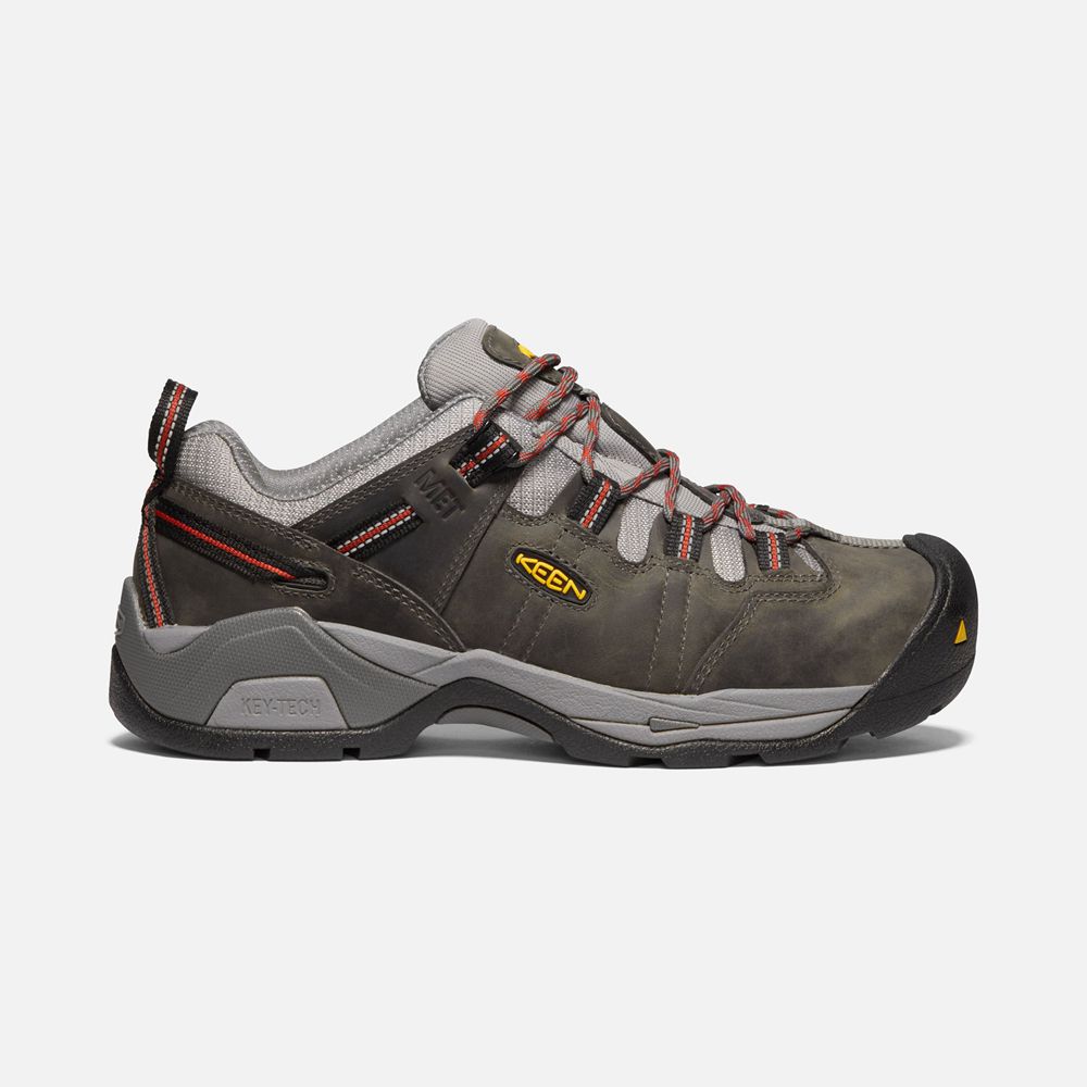 Zapatos de Trabajo Keen Mexico Grises Oscuro - Hombre Detroit Xt Internal Met (Steel Toe) - OW603952